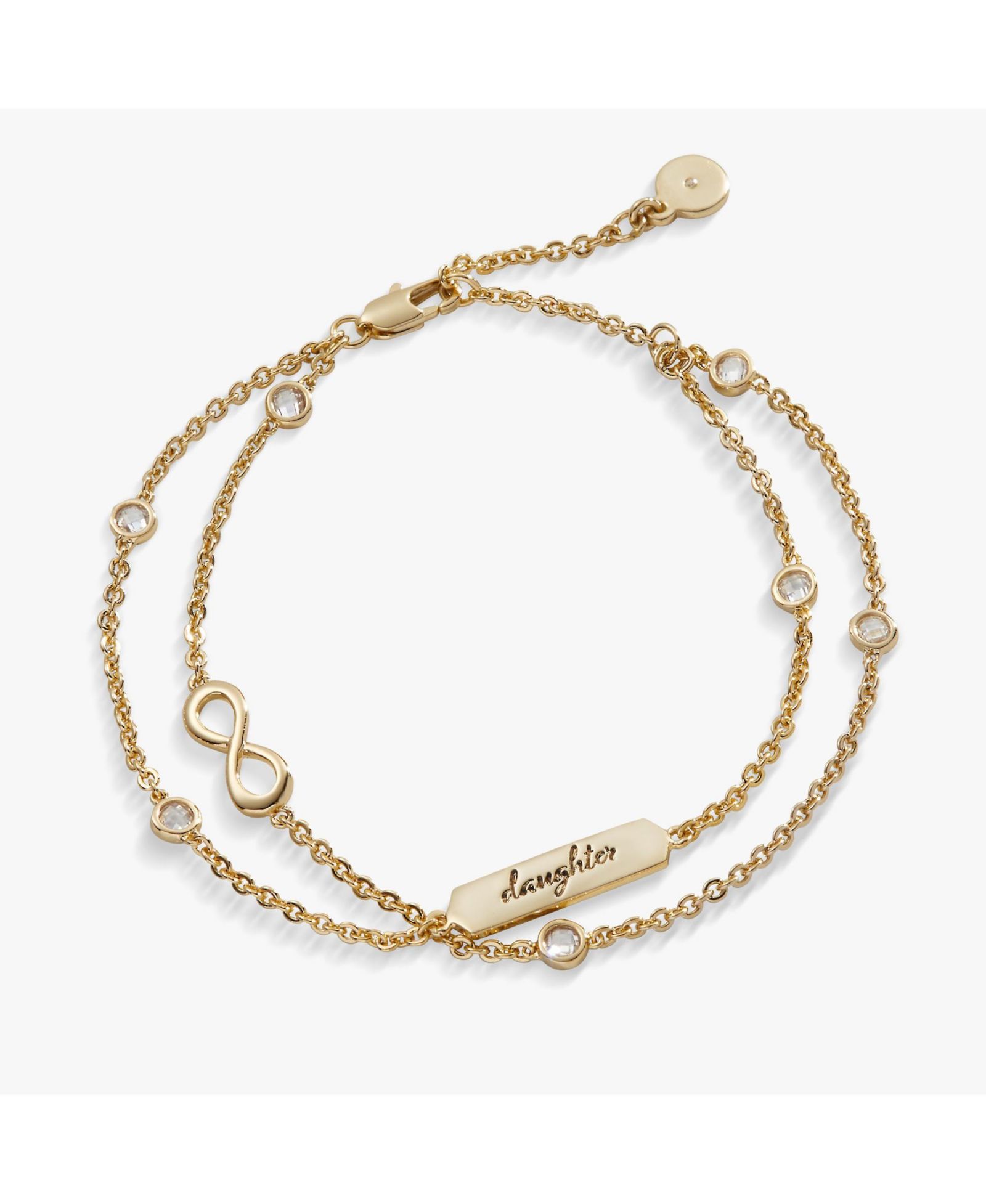 Alex and Ani браслет Daughter Infinity Chain Double Strand