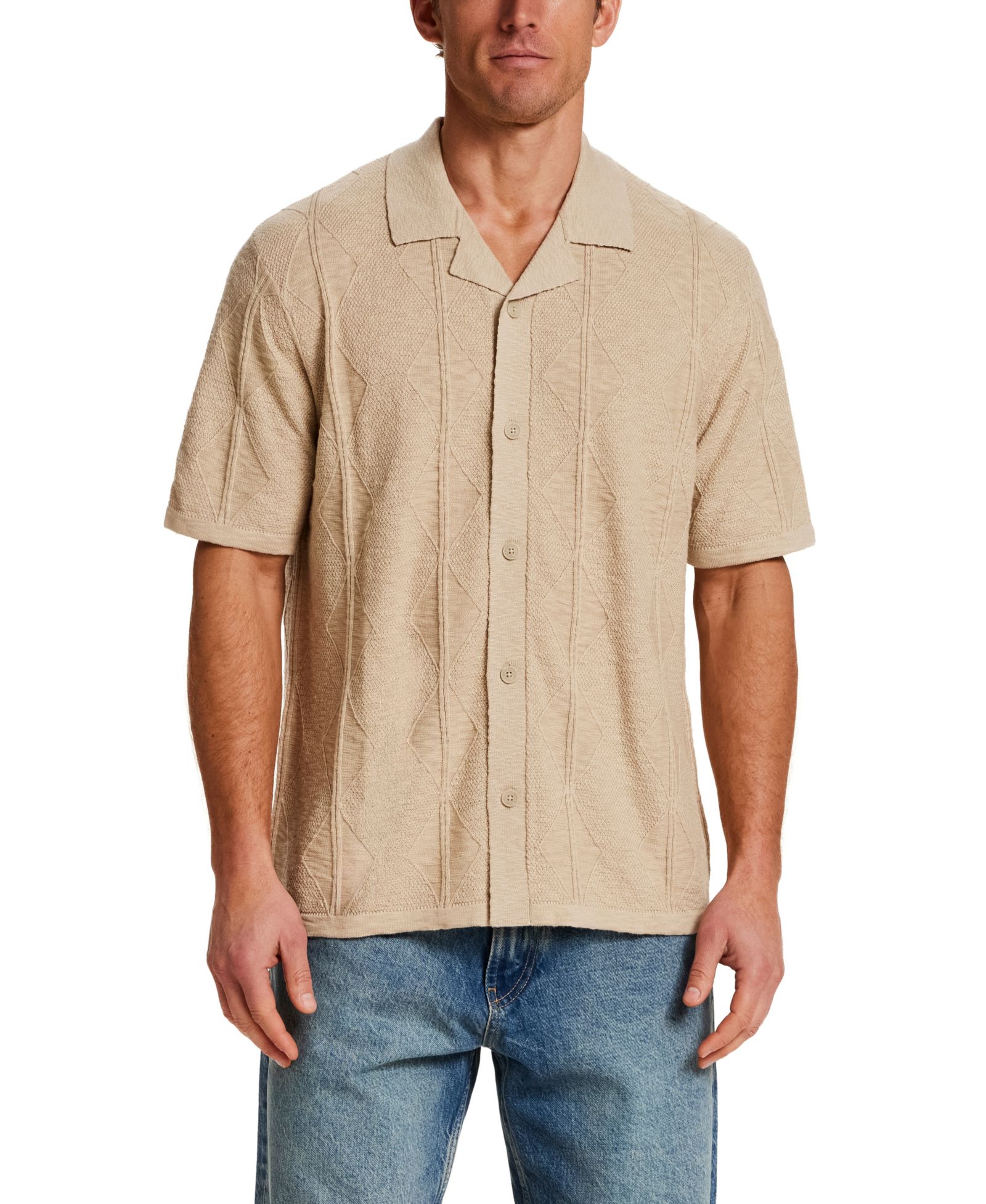 Мужская рубашка Weatherproof Vintage с вертикальным узором в ромбик