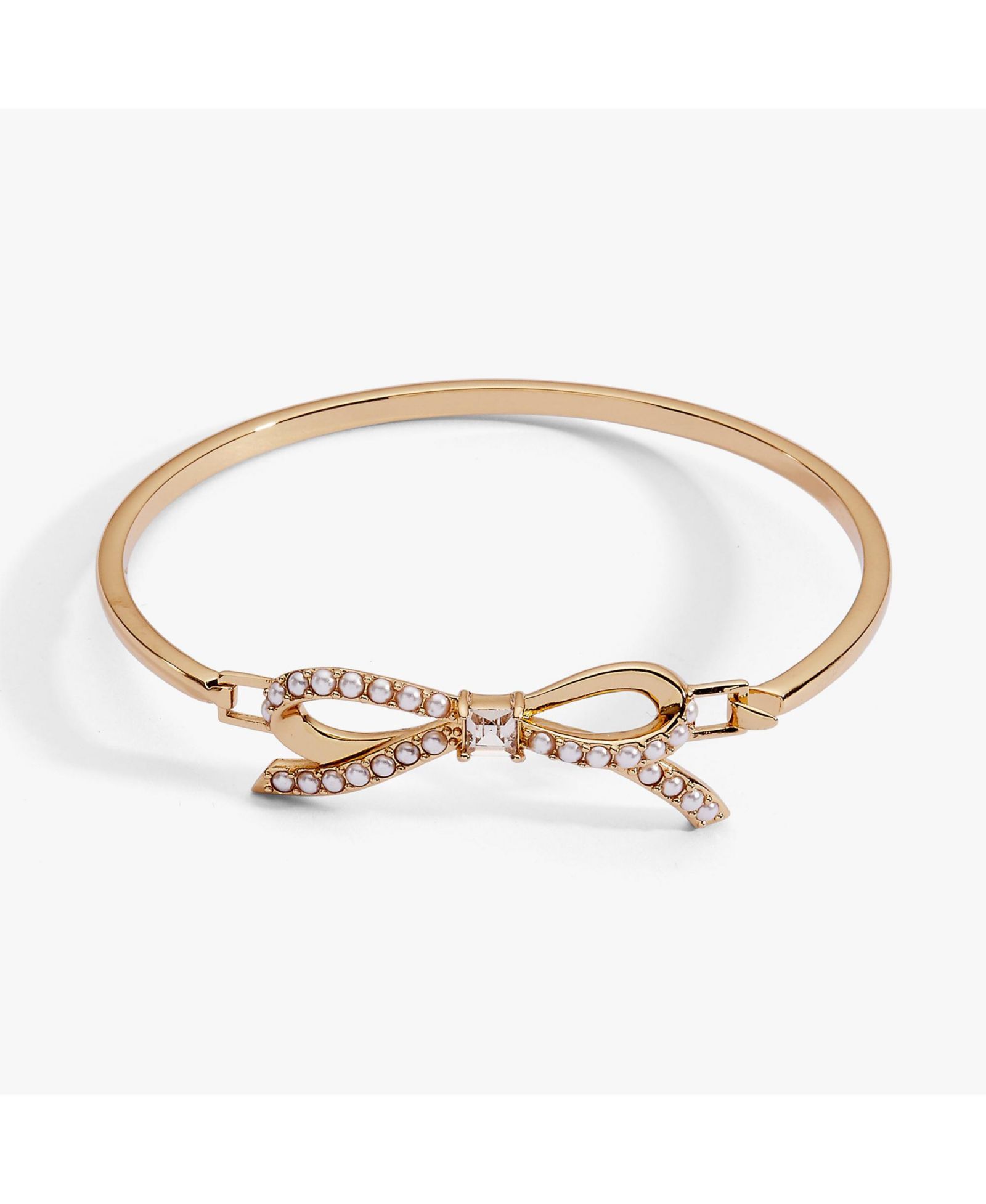 Alex and Ani Bow Pearl Coquette Tension Bangle