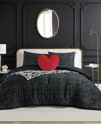 Betsey Johnson комплект из 4 предметов Betsey Johnson Leopard Forever Microfiber, Twin/Twin XL