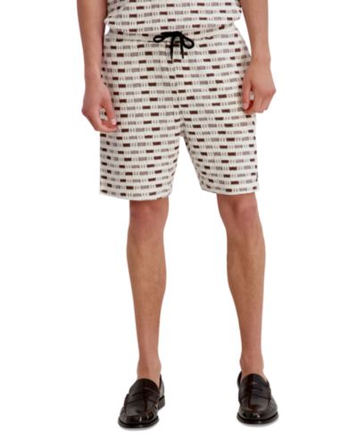 KARL LAGERFELD PARIS Men's Closed Weave Knitted Pull-On Shorts