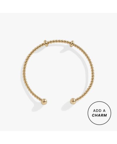 Alex and Ani Французский браслет-кафф с цепочкой Charm Bracelet