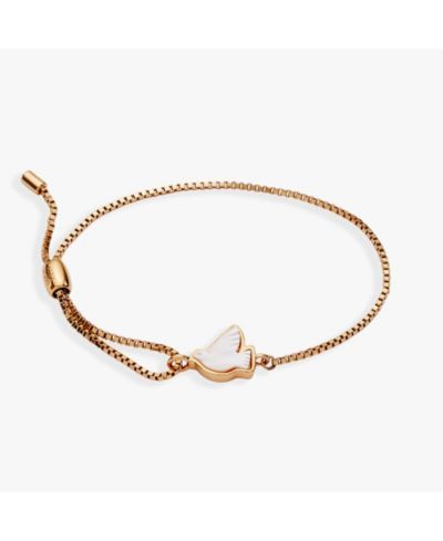 Alex and Ani Dove 'Peace' Mother of Pearl Pull Chain Bracelet