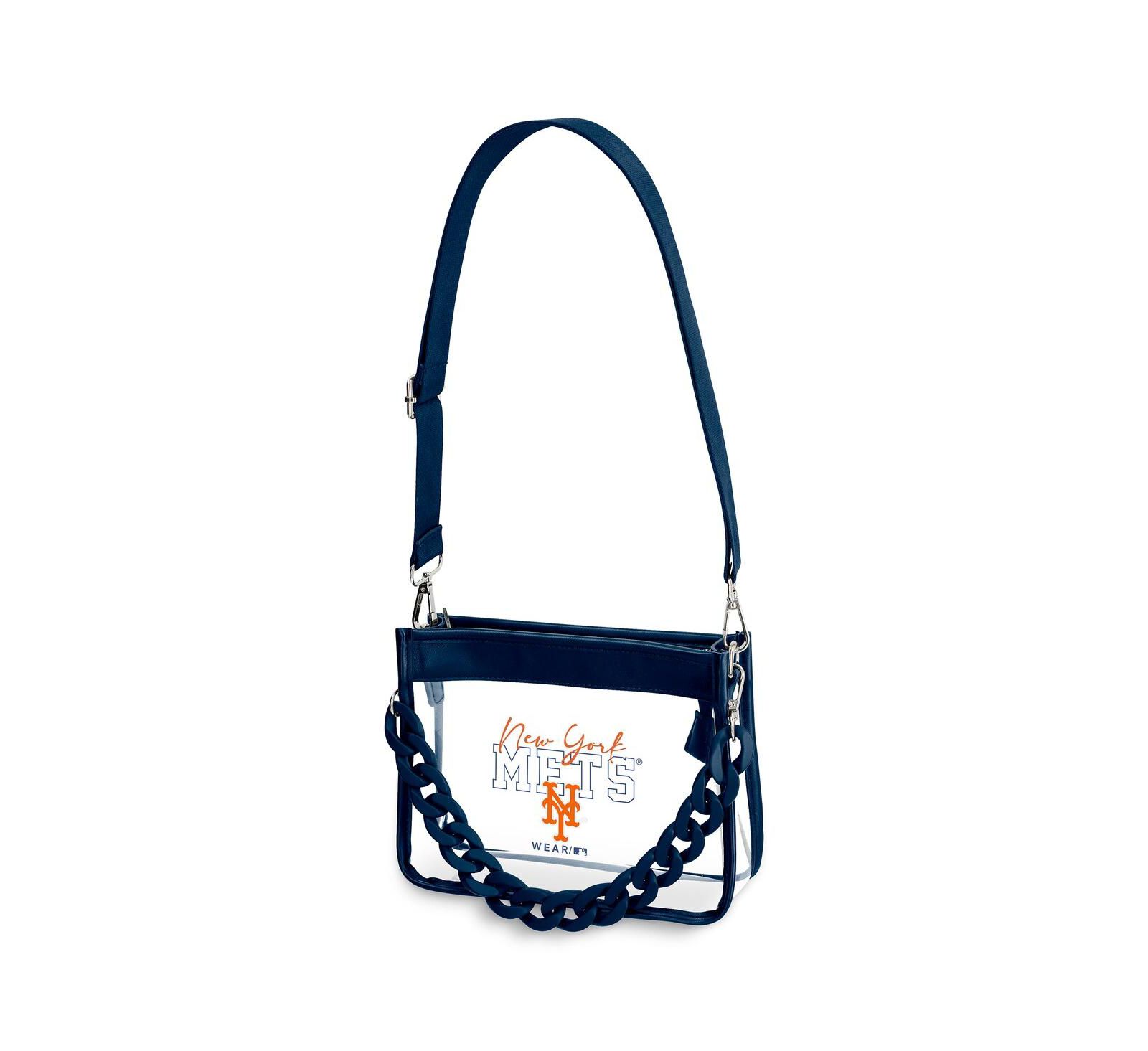 WEAR by Erin Andrews New York Mets Plastic Chain Mini Crossbody Bag