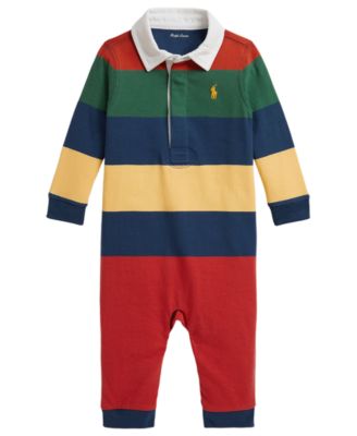 Polo Ralph Lauren комбинезон из хлопка в полоску для малышей