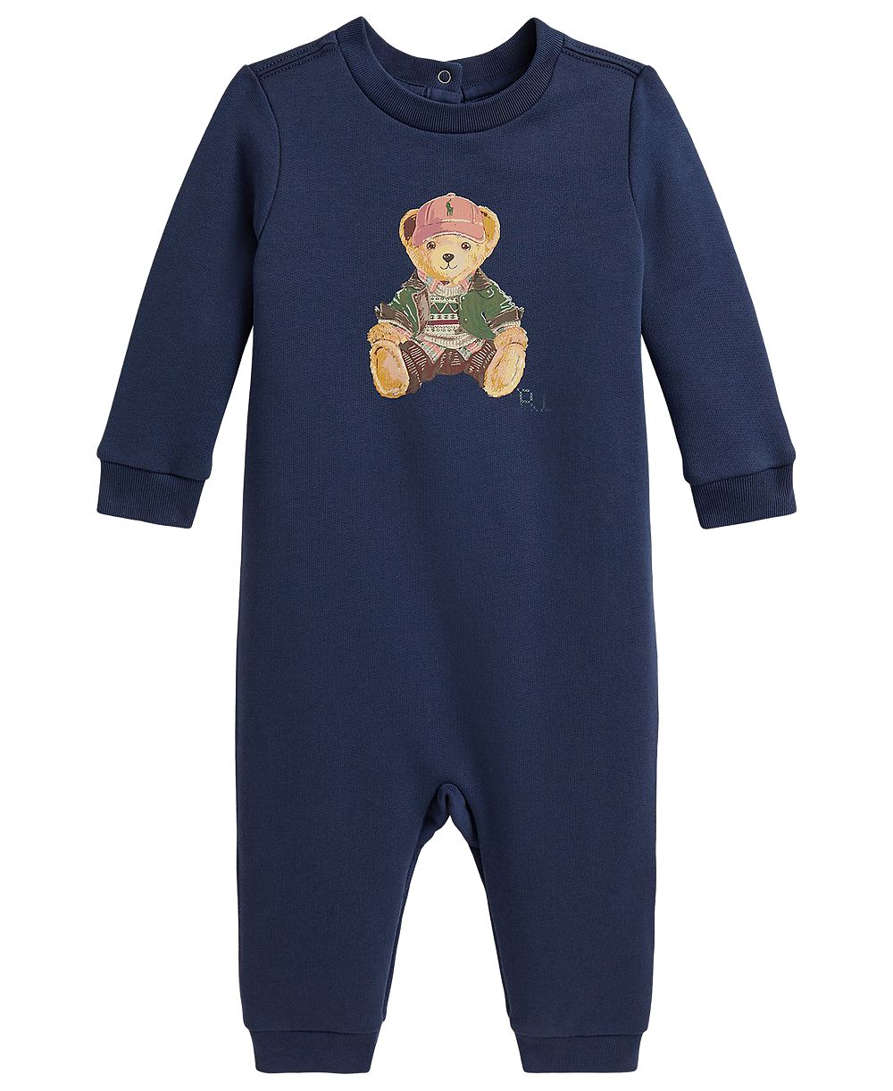 Детский флисовый комбинезон Polo Ralph Lauren Polo Bear