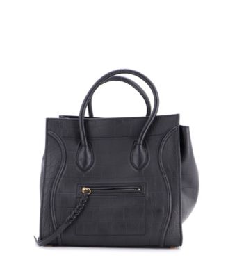 Pre-Owned Celine Medium Phantom Bag Embossed Leather