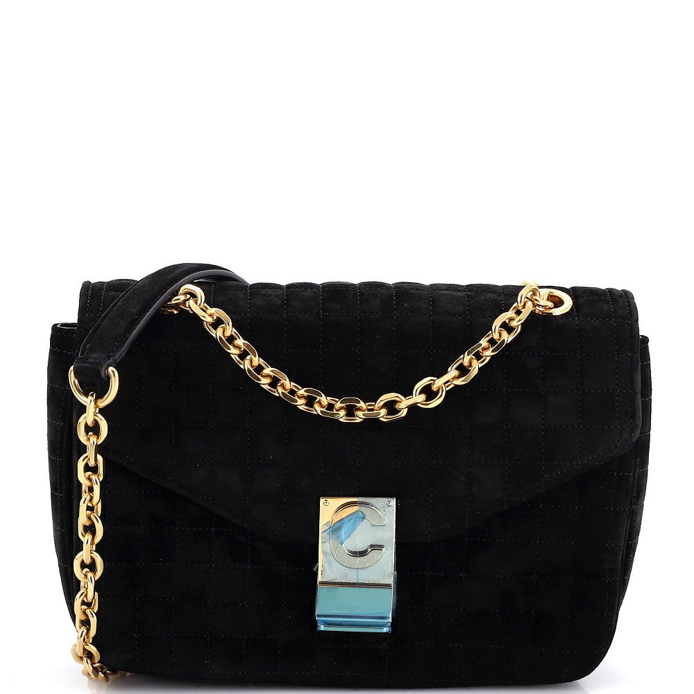 Б/у сумка Celine Medium C из стеганой замши