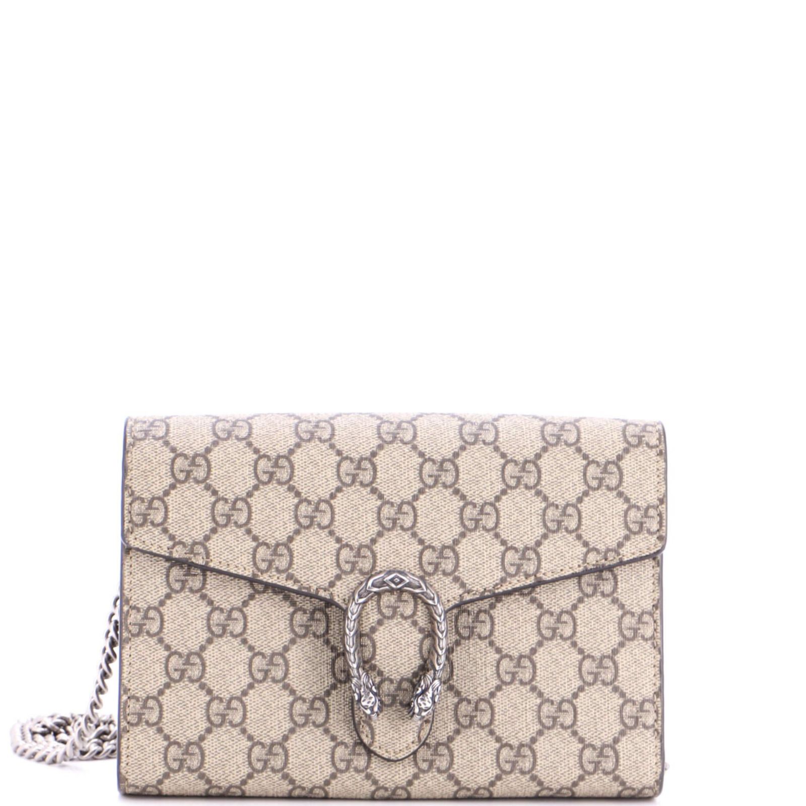 Б/у кошелек Gucci Small Dionysus Chain GG Coated Canvas