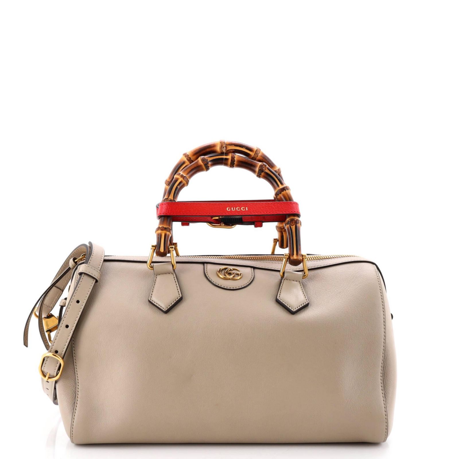 Б/у кожаная сумка Gucci Diana NM Bamboo Handle Boston Bag