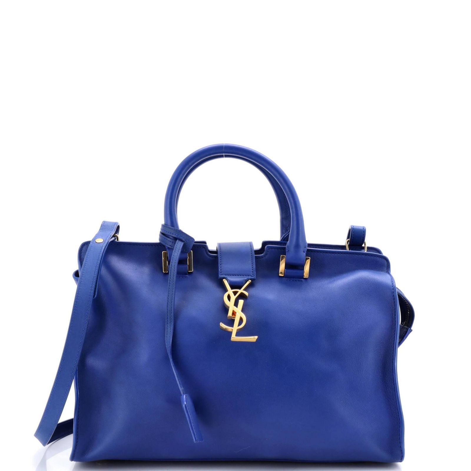 Pre-Owned Saint Laurent Small Monogram Cabas Leather