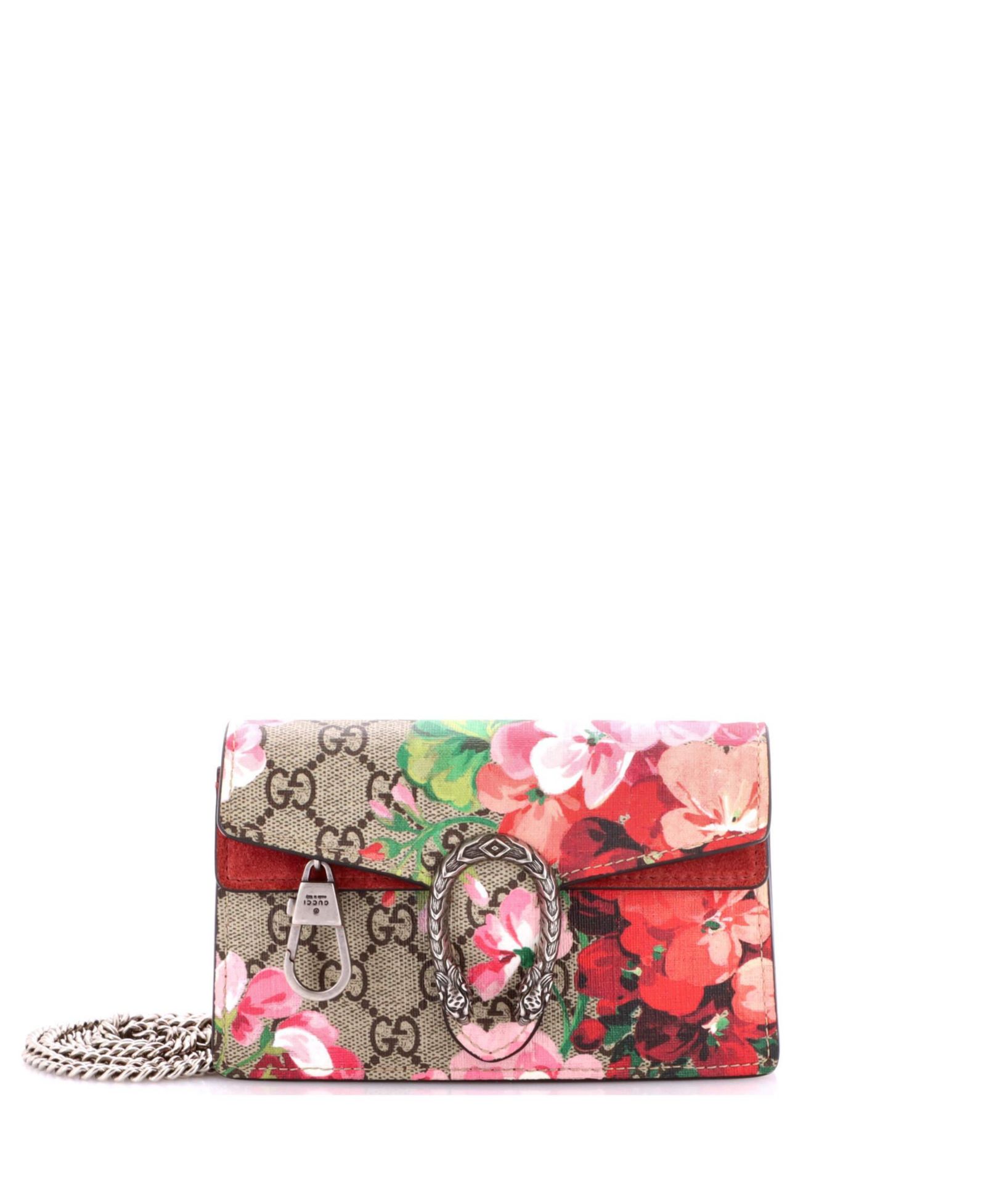 Gucci Super Mini Dionysus сумка Pre-Owned Blooms Print GG Coated Canvas