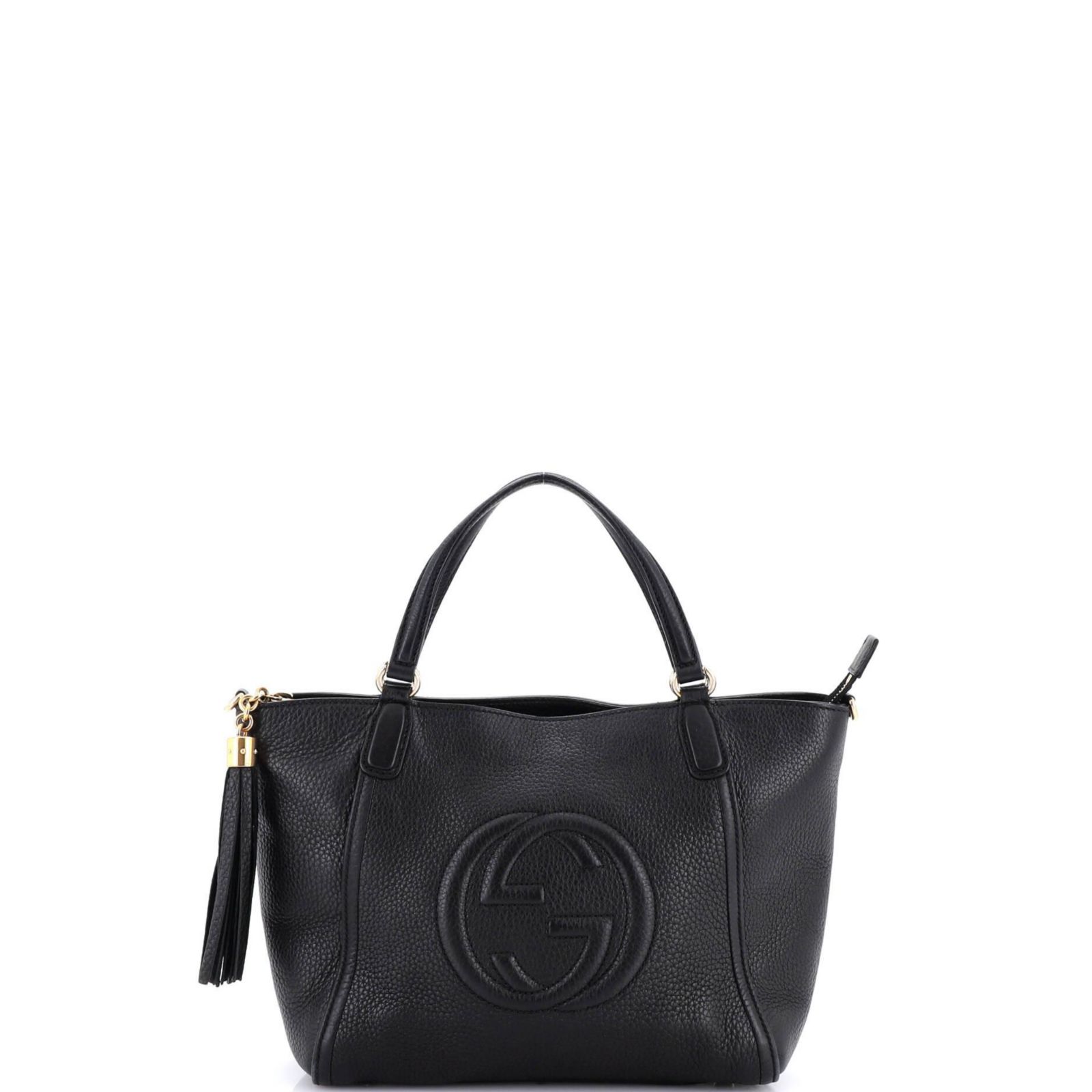 Pre-Owned Gucci Small Soho Convertible Top Handle Bag Leather