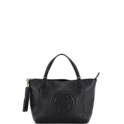 Кожаная сумка Gucci Small Soho конвертируемая с ручкой, б/у