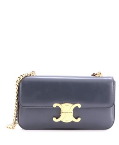 Pre-Owned Celine Маленькая кожаная сумка на плечо Triomphe Chain