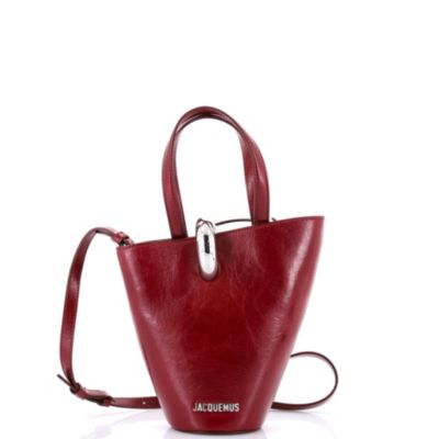 Кожаная сумка Jacquemus Le Petit Bambola, б/у