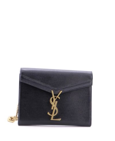 Б/у женская сумка через плечо Saint Laurent Small Cassandra Chain Leather