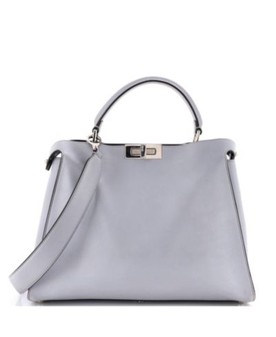 Б/у кожаная сумка Fendi Large Peekaboo Essential