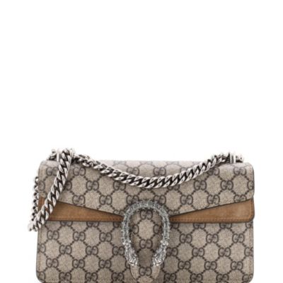 Сумка Gucci Dionysus Small из покрытия GG с кристаллами, б/у