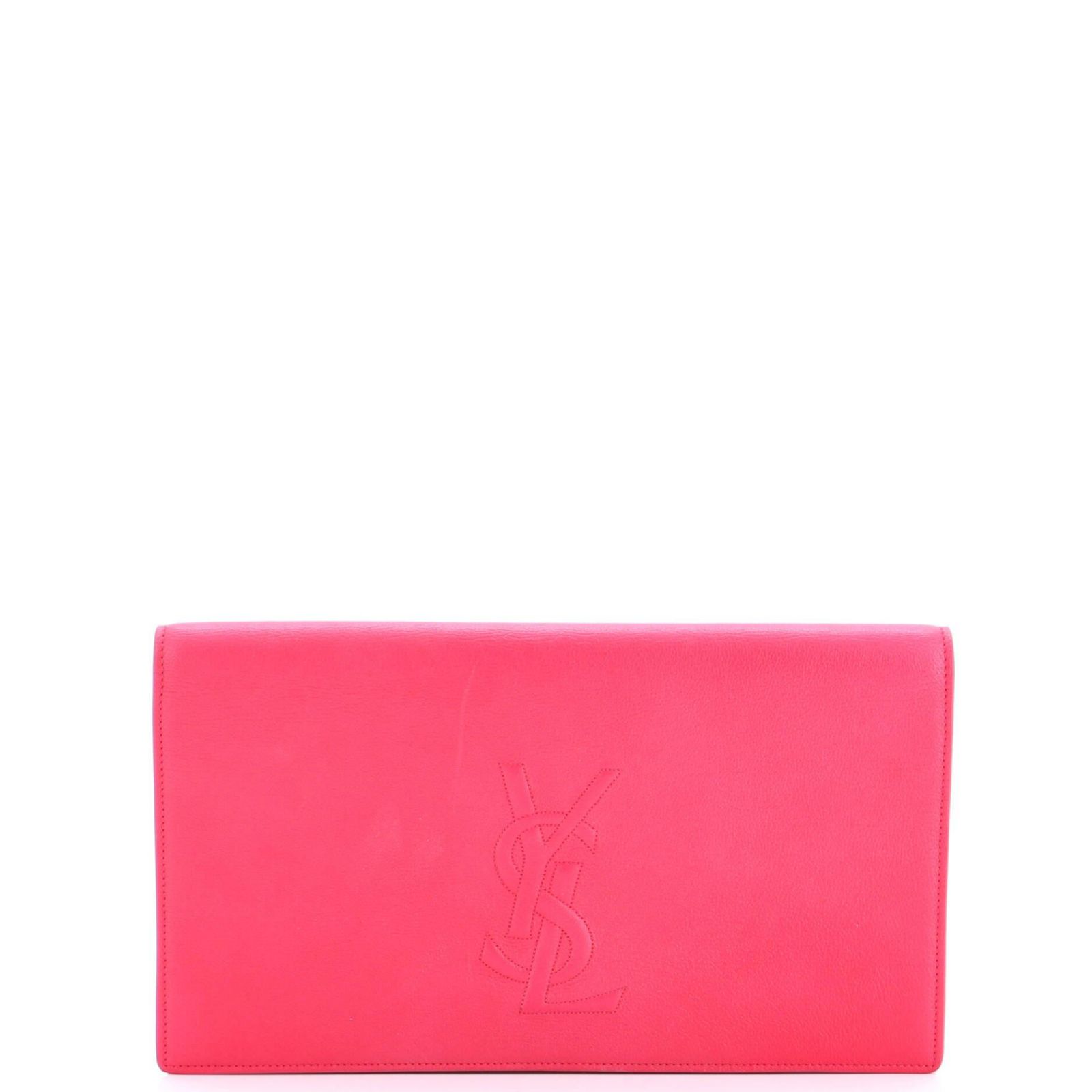 Кожаный клатч Saint Laurent Belle de Jour Large