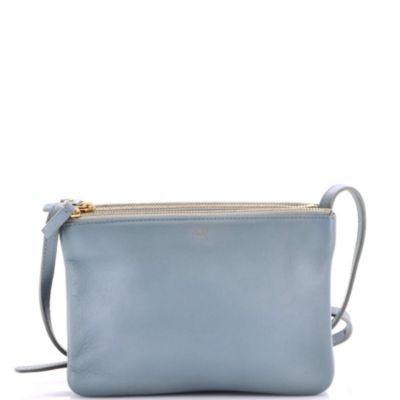 Б/у кожаная сумка Celine Small Trio Crossbody