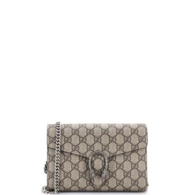 Кошелек Pre-Owned Gucci Small Dionysus Chain Wallet GG Coated Canvas