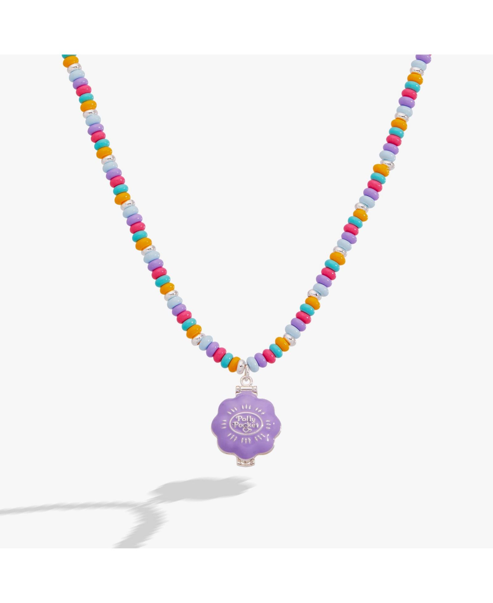 Ожерелье-медальон Alex and Ani Polly Pocket Limited Edition Pool Party Beaded Locket