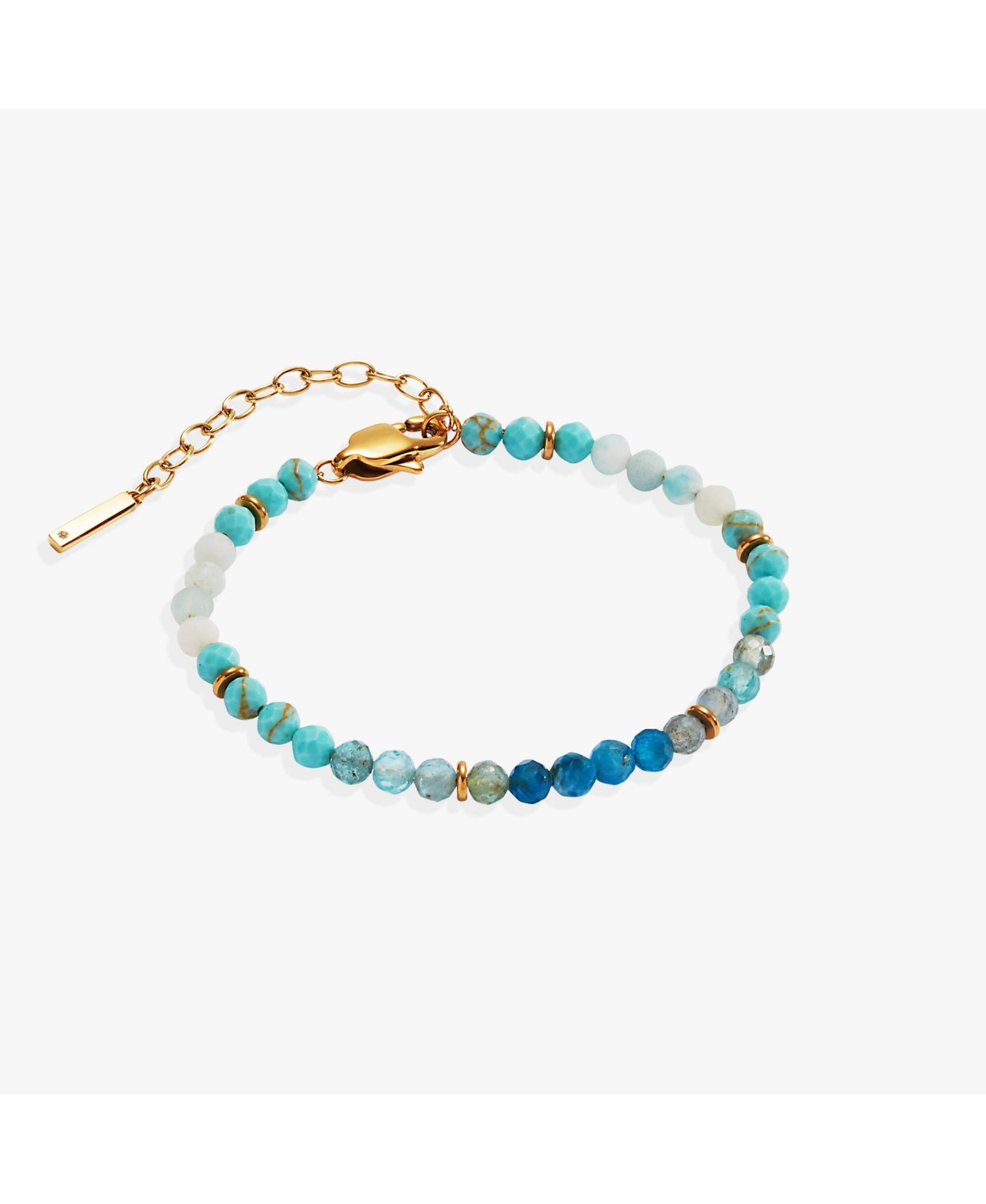 Alex and Ani бисерный браслет Turquoise Ombre