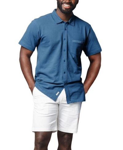 Hope & Henry Men's Hope and Henry Organic Pique Short Sleeve Shirt