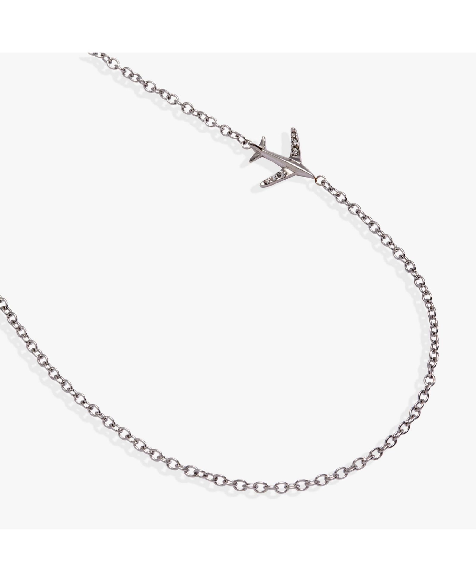 Подвеска Alex and Ani Airplane Inline Necklace