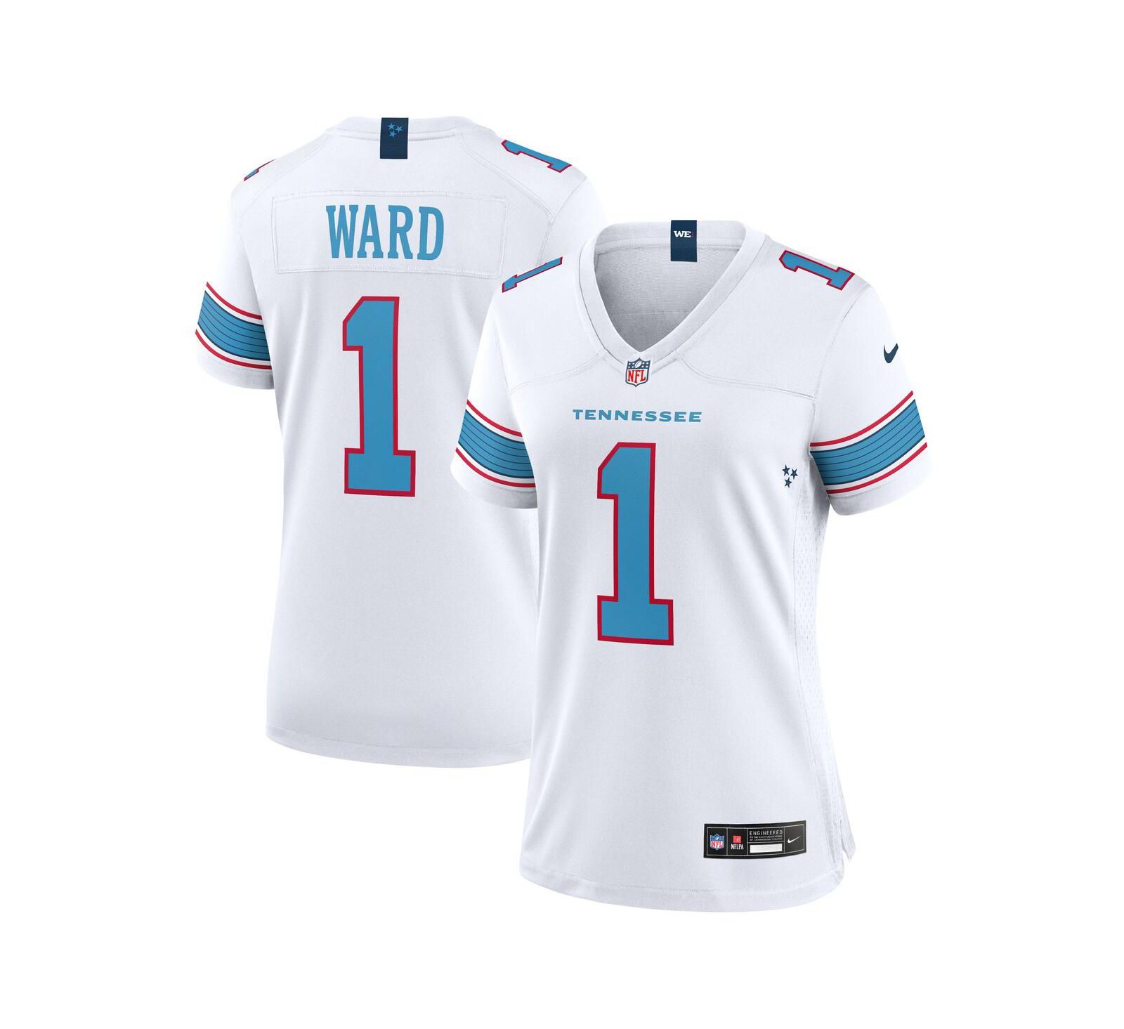 Nike Женская джерси Tennessee Titans Cameron Ward, белая