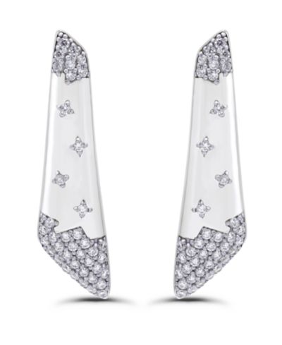 Christian Siriano New York 14k Gold-Plated Polish Linear Post Earrings