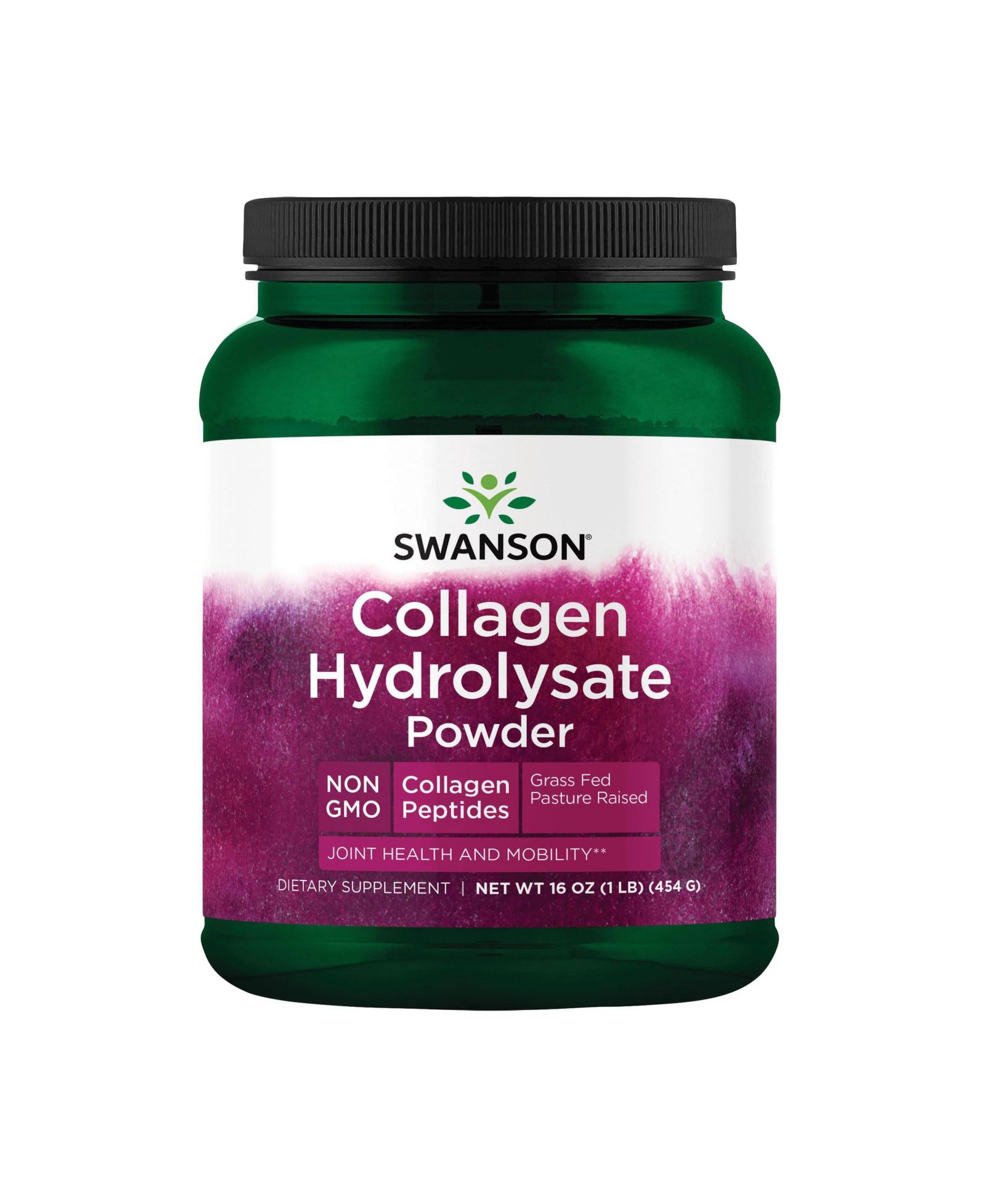 Порошок Swanson High Plains Collagen Hydrolysate для здоровья волос, кожи, ногтей и суставов, костей, тканей и хрящей, 1 lb