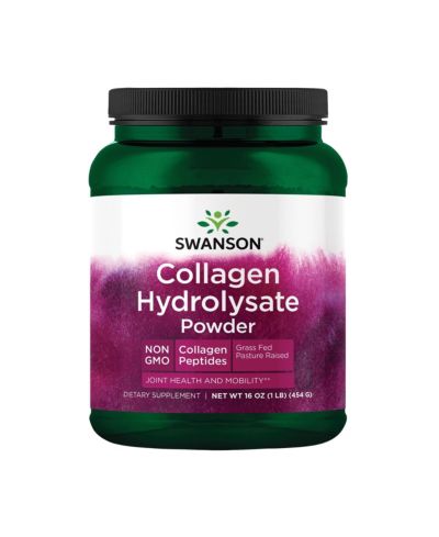 Swanson High Plains Collagen Hydrolysate Powder Hair, Skin, Nails and Joint Health, Bones, Tissue and Cartilage Support, 1 lb