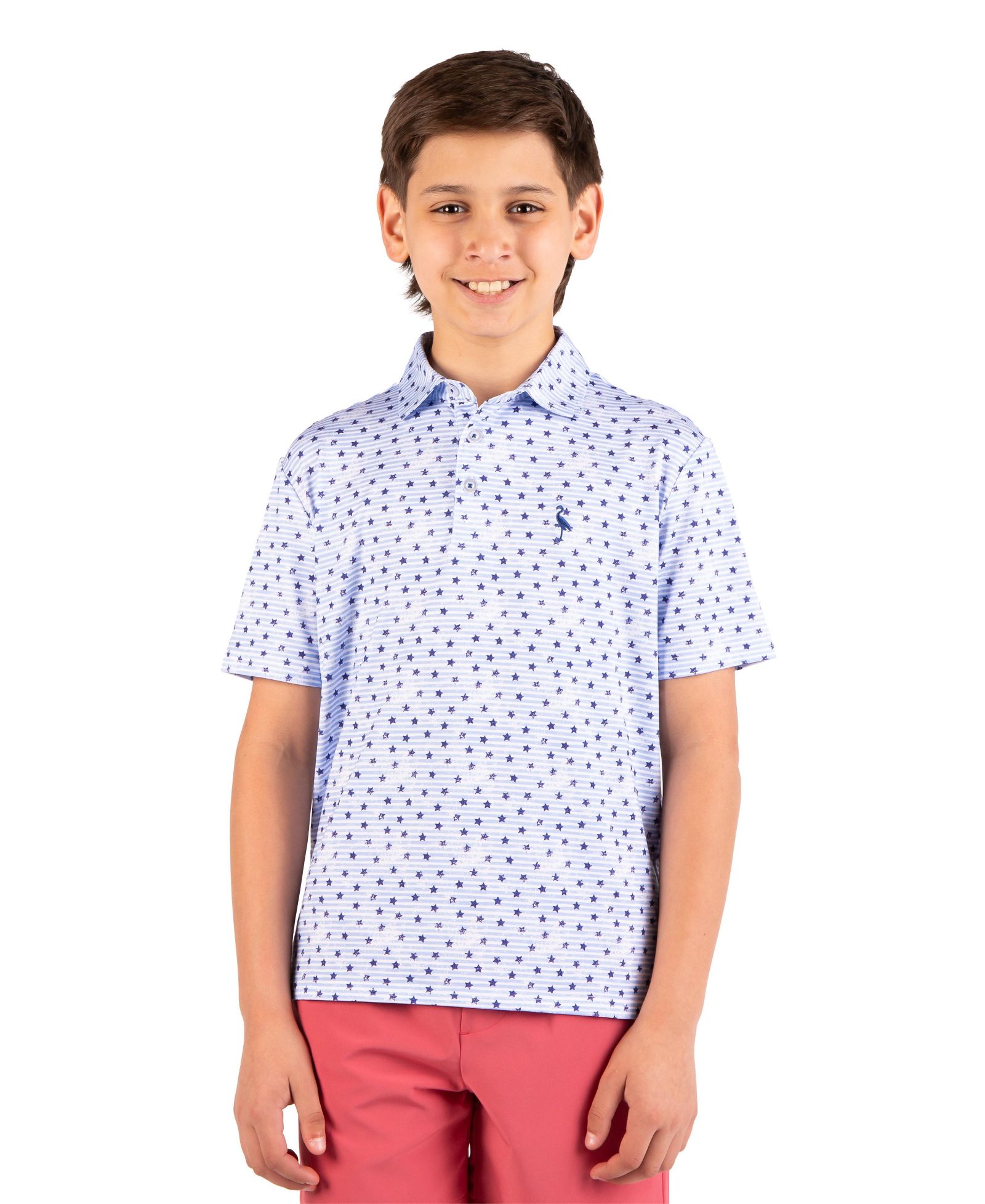 Мужское поло Tailorbyrd Boys Vintage Stars Printed Performance Polo