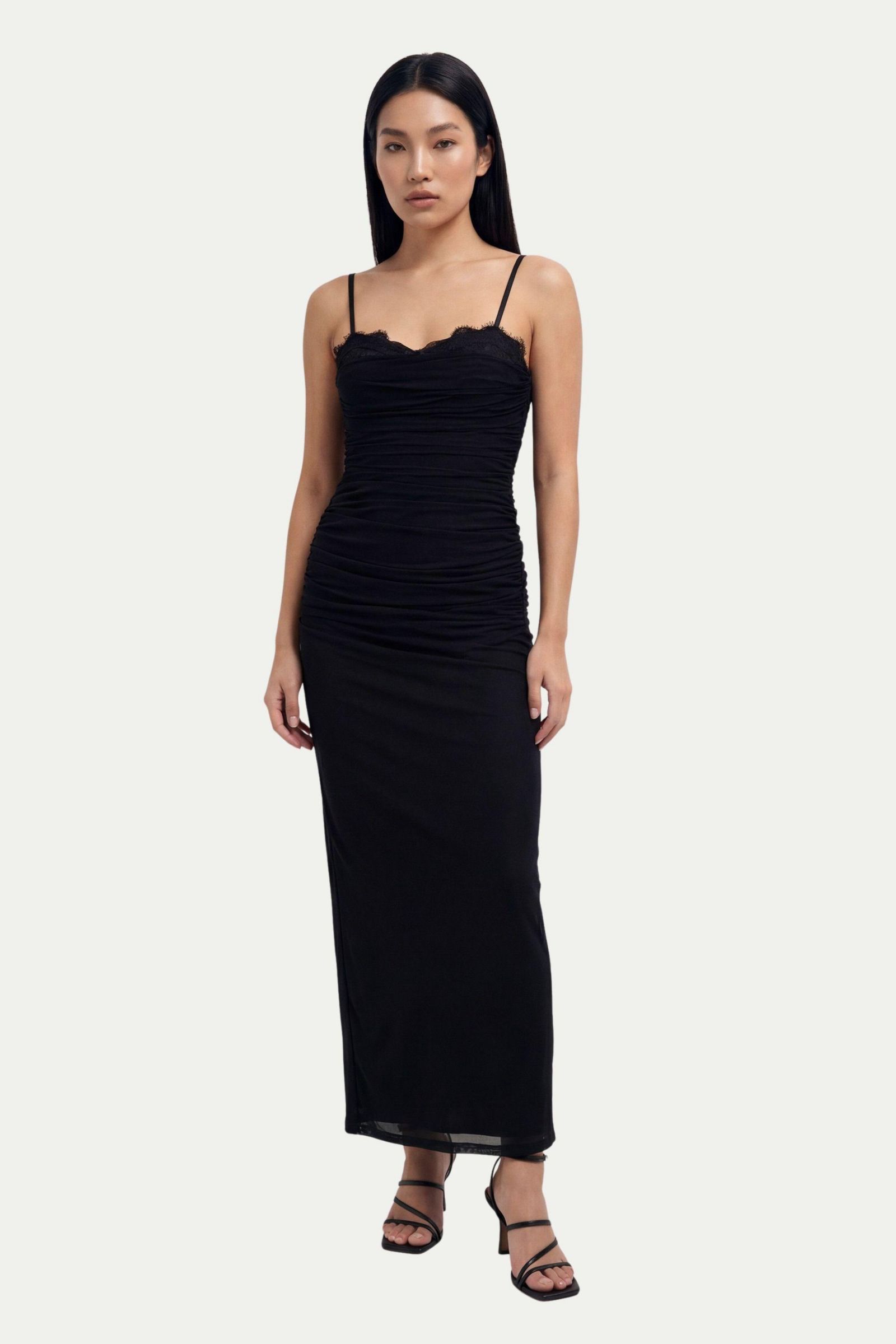 MissPap Женское платье Maxi Tulle Lace Trim