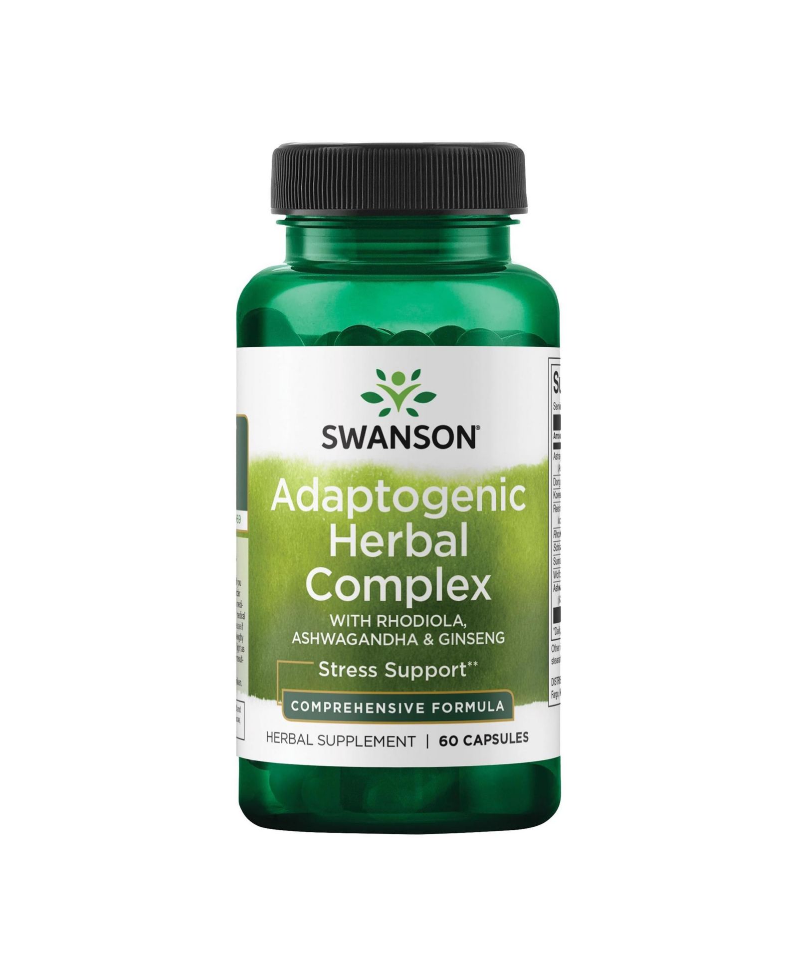 Добавка Swanson Rhodiola Ashwagandha Ginseng Complex, 60 капсул