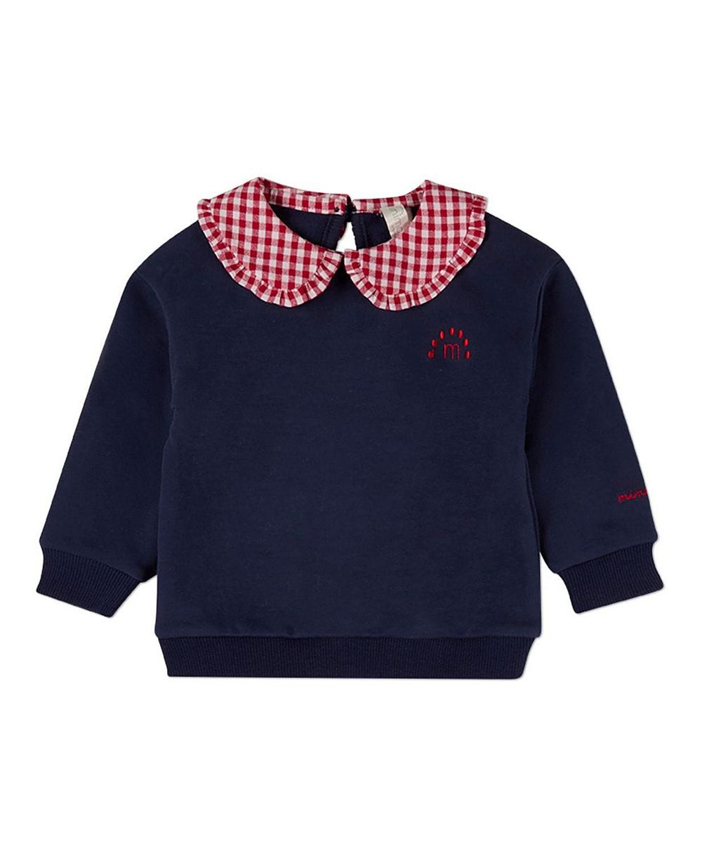 MeMoi толстовка с воротником в клетку Gingham для мальчиков