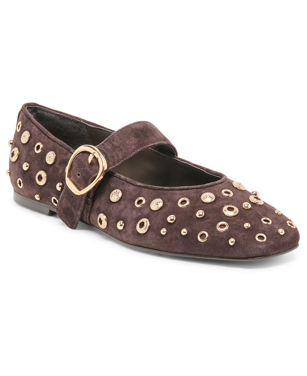 Dolce Vita Women's Mella Stud Buckle Mary Jane Flats