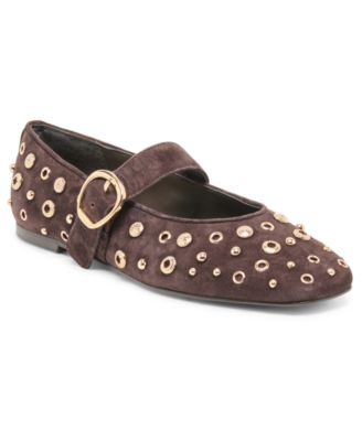 Dolce Vita Women's Mella Stud Buckle Mary Jane Flats