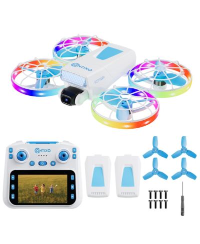 Contixo F27 Halo 720P HD Dual Camera Drone, 18-Minute Flight Time, Built-in Screen Remote