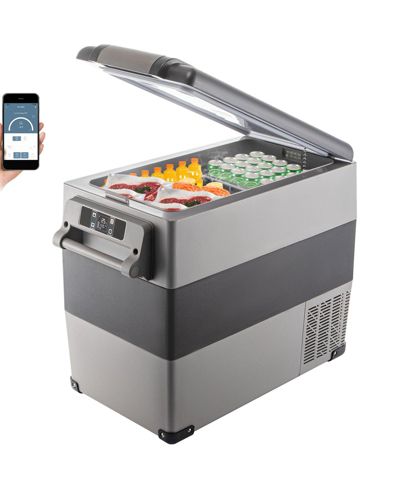 Mecale портативный автомобильный холодильник 58 Quart двухзонный 12V 24V
