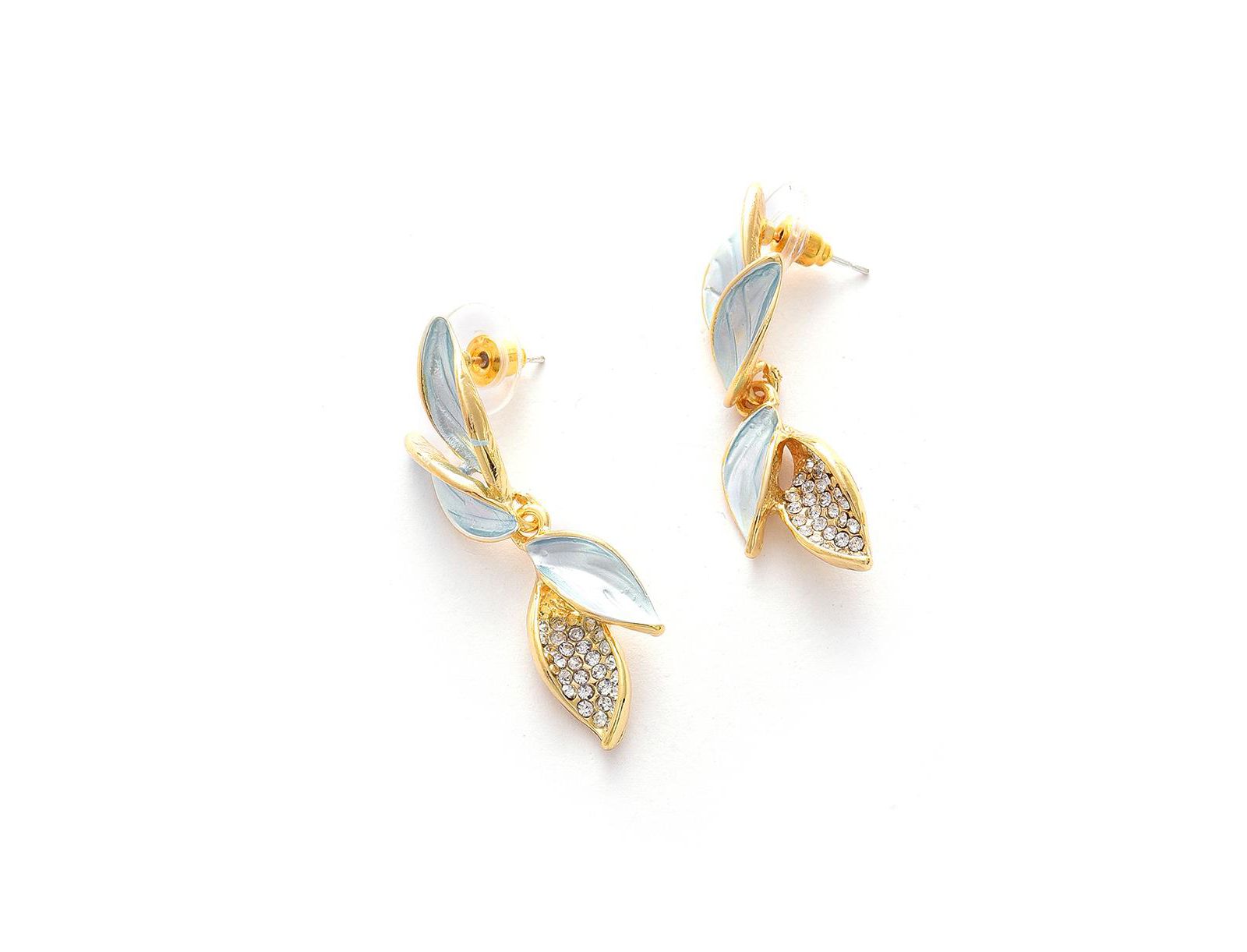 SOHI Women's Gold Plated Designer Drop Earrings