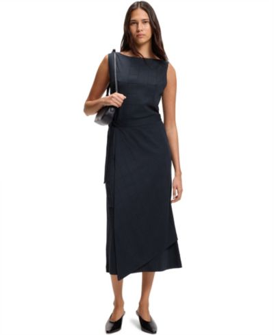 BOSS by Hugo Boss Women's Slim-Fit Checked Jersey Dress