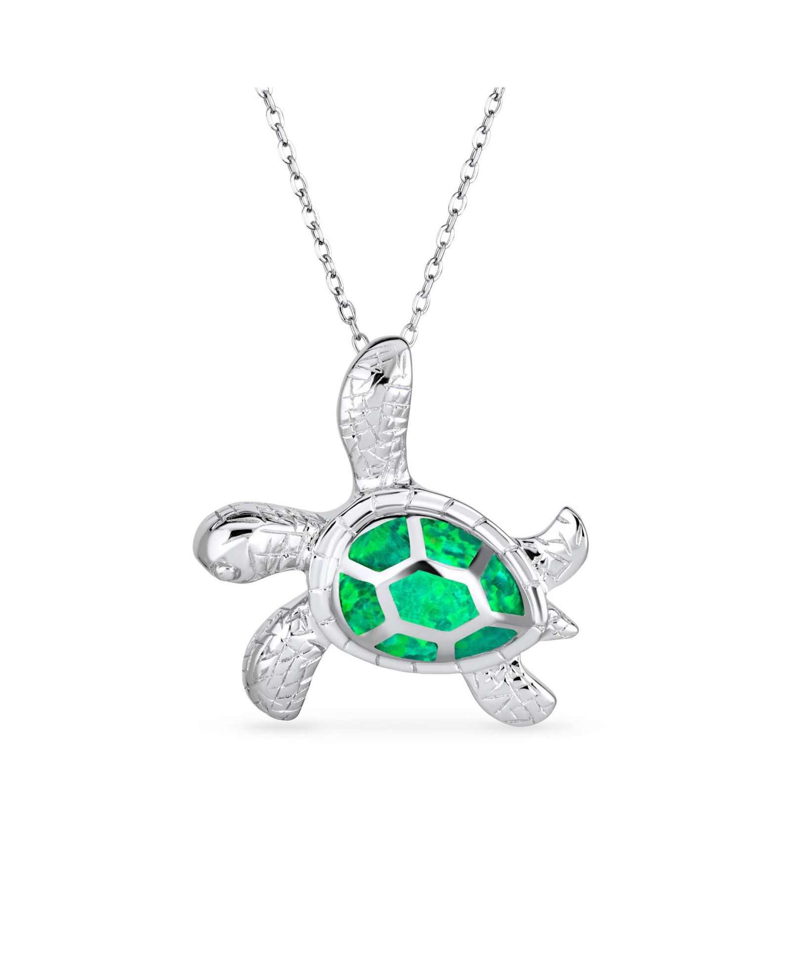 Bling Jewelry ожерелье Turtle Pendant Necklace.925 Sterling Silver