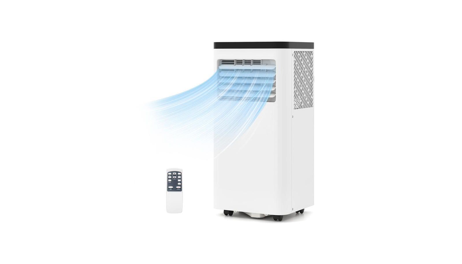 Mecale 10000 BTU Portable Air Conditioner 3-in-1 Floor Unit with Dehumidifier