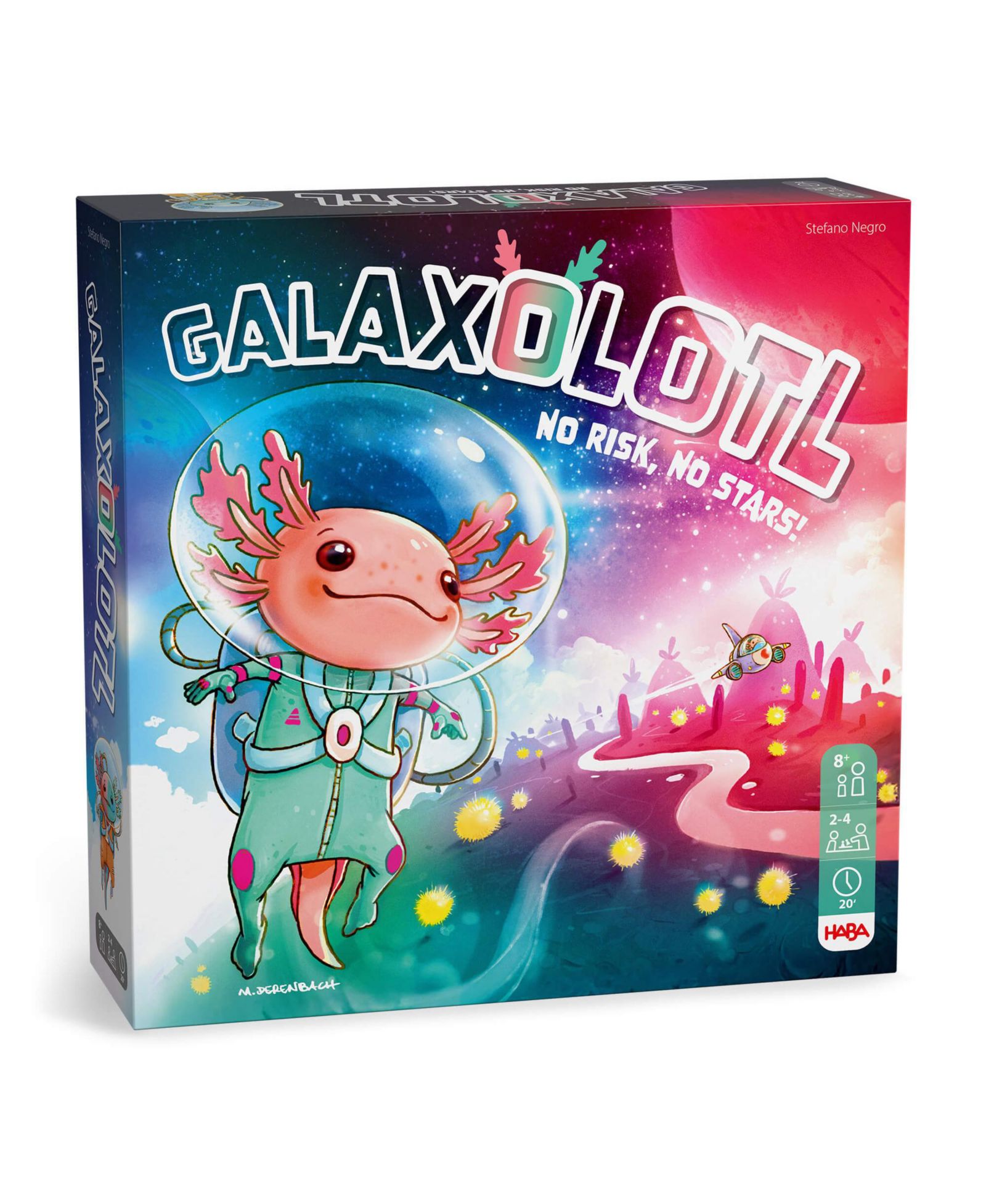 Haba Galaxolotl Math-Based Strategy Space-Themed Board Game, Ages 8+