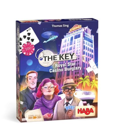 Haba The Key: Королевская звезда. Кража в казино. Детективная настольная игра, от 10 лет
