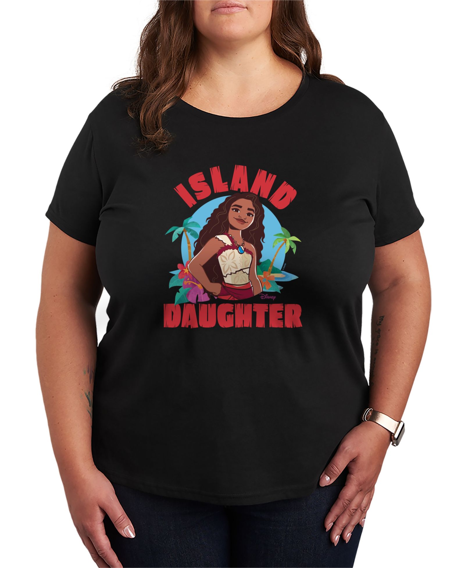 Женская футболка Hybrid Apparel Moana Island Daughter, Plus Size