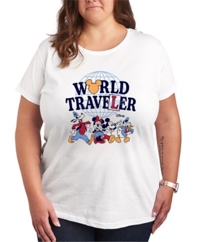 Hybrid Apparel Plus Size футболка Disney World Traveler с коротким рукавом